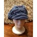 BoHo CHIC Blue/s Crocheted Knit Newsboy Cabbie Beret Hat Small/Med  eb-44681542
