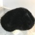 Used Black Beret Style Faux Fur Hat  eb-15439997