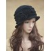 s Floral 1920s Vintage 100% Wool Beret Beanie Cloche Bucket Winter Hat A287  eb-95191418