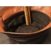 Coach Leather Turnlock Bucket Hat Brown & Orange Trim M/L  eb-96945169