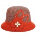 Ladies  Cloche Hat Felt Bucket Fedora Bowler Dome Flower Caps Hats  eb-54102728