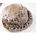 's Fully Lined Faux Fur Taupe Leopard Bucket / Cossack Hat One Size  eb-24042338