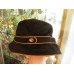  Coach Bucket Hat Cap 's Size: P/S Black w/ light brown trim  eb-93914126