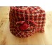 NWT CHARTER CLUB 's Wool Blend Red Plaid Bucket Hat With Flower  eb-18262167
