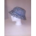 EUC Coach Signature C BLUE Jacquard Leather Canvas Trim Bucket Hat AUTHENTIC  eb-53557240