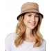 Nine West s Cotton Canvas Bucket Hat One Size Tan New NWT 887661291288 eb-93854407