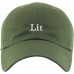 Lit Embroidery Dad Hat Cotton Adjustable Baseball Cap Unconstructed  eb-68868136