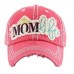 Adjustable Mom Life Crown Vintage  Ladies Hat Cap Black Pink Turquoise Blue  eb-74109597