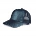 C.C Ponycap Messy High Bun Ponytail Adjustable Glitter Mesh Baseball CC Cap Hat  eb-39904742