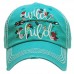 HITW  Vintage Distressed Ball Cap Hat  "WILD CHILD"  eb-56451945