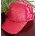 2018  Ponytail Baseball Cap Sequins Shiny Messy Bun Snapback Hat Sun Caps  eb-74937686