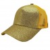  Breathable Paillette Baseball Cap with Ponytail Hole Summer Sunscreen Hat  eb-54759687