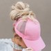 Summer Glitter Adjustable Mesh Trucker Ponytail Baseball Cap For  Girls Hat  eb-26972454