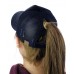 C.C Ponycap Messy High Bun Ponytail Adjustable Glitter Mesh Baseball CC Cap Hat  eb-53548943