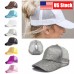 Adjustable Summer  Glitter Ponytail Baseball Cap Messy Bun Snapback Hat US  eb-40626832