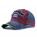 Unisex Vintage Baseball Cap   Adjustable Denim Distressed Trucker Hat XW  eb-72378066