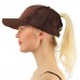 2018  Ponytail Baseball Cap Sequins Shiny Messy Bun Snapback Hat Sun Caps  eb-86196785