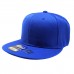 s Snapback Baseball Cap Black Solid Color Flat Bill Adjustable Sport Hat  eb-21721506