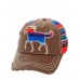 ADJUSTABLE AZTEC WESTERN SERAPE HORSE COWGIRL CAP HAT BLACK BROWN TURQUOISE BLUE  eb-15458546