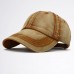 Seamed Washed Cotton Vintage Baseball Ball Cap Hat Dad Adjustable Dyed Low Denim  eb-86886032