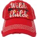 HITW  Vintage Distressed Ball Cap Hat  "WILD CHILD"  eb-31438652