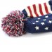 American Flag Thick Knit Beanie with Pom Pom Winter Hat Adult Kids Junior  eb-77193259