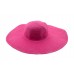 WIDE  Colorful Derby Large Floppy Folderable Straw Beach Hat USA SELLER   eb-31589997