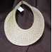 Natural color straw visor  embellished with WOOD BEADS  one  fits most  NE  eb-52928990