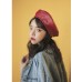 s Faux Leather Beret Beanie Skull Cap Vintage Style Army Military Hat T294  eb-41179031