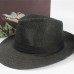 Unisex   Panama Style Casual Fedora Straw Wide Brim Beach Cap Sun Hat  eb-69253905