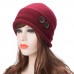 s Classic Boiled Wool Bucket Bowler Cloche Casual Bonnet Buttons Hat T178  eb-78116644