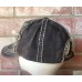 NWT Olive & Pique Quilted Front Grey Rhinestone Fleur de Lis Baseball Hat  eb-52634963