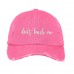 DON'T HASSLE ME Distressed Dad Hat Embroidered Cursive Baseball Cap Hats  eb-04461441