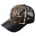  s Ponytail Adjustable Baseball Cap Sequins Shiny Messy Bun Hat Sun Caps  eb-53761897