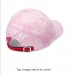 Victoria's Secret PINK Logo Rose Floral Embroidered Baseball Cap Hat Tie Dye NWT  eb-19267153