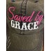 Saved by Grace Christian Brown Pink Mesh Distressed Trucker Western Cap Hat NEW  eb-50721627