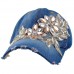  Lace Flower Bling Hat  s Baseball Cap With Crystal Rhinestone Golf Sun Hat  eb-43431575